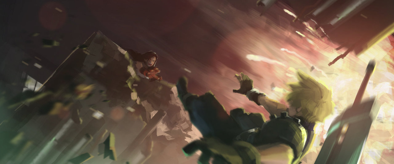 Illustration for article titled Artist Recreates Memorable Moments of Final Fantasy VII